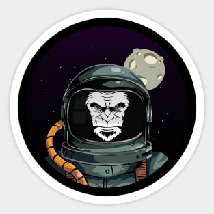 Astronaut Ape Sticker